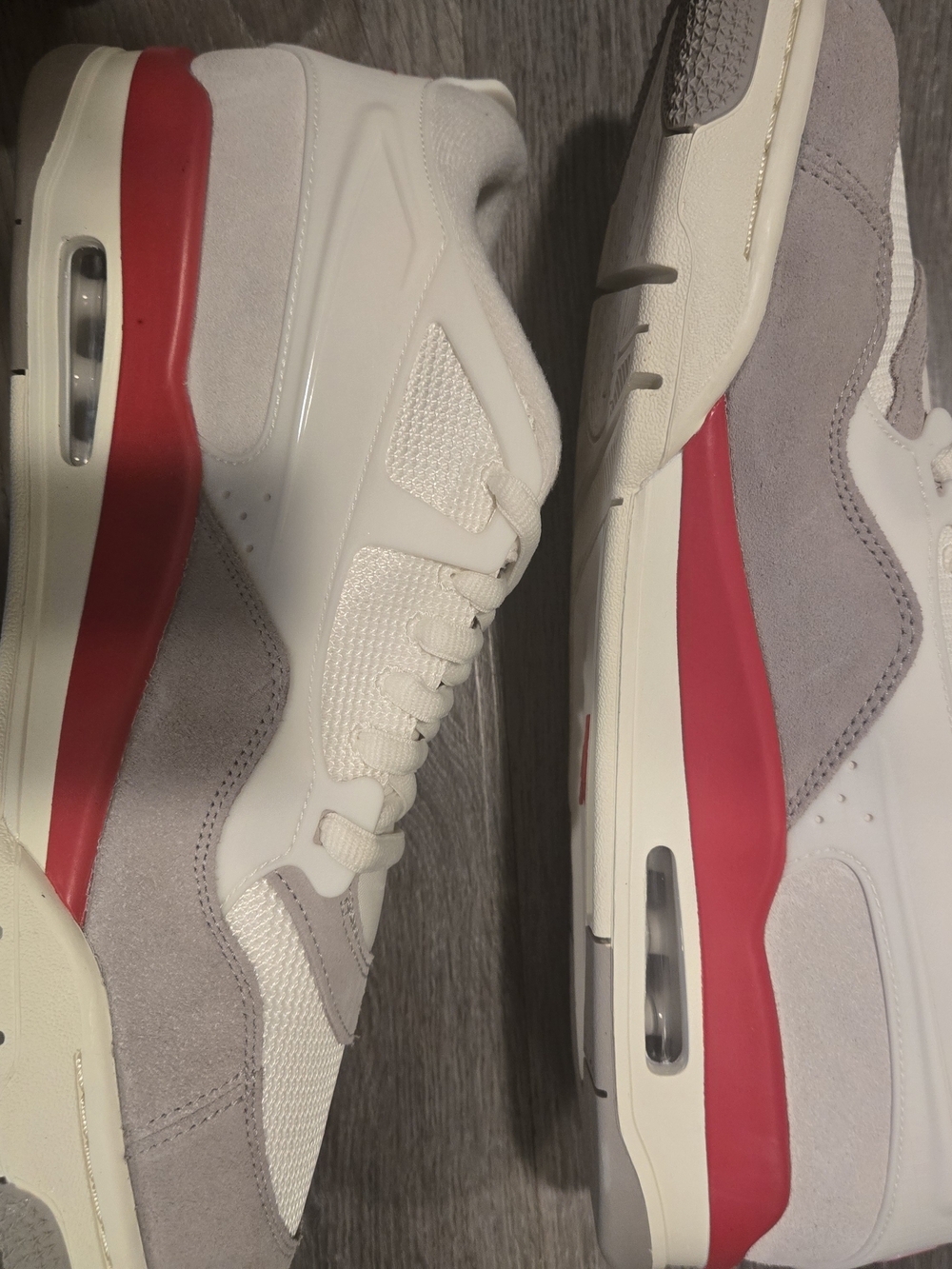 Air Jordan 4 RM  Sail/Fire Red/Grey Men's 13 HF6126 100. New - Picture 2 of 8